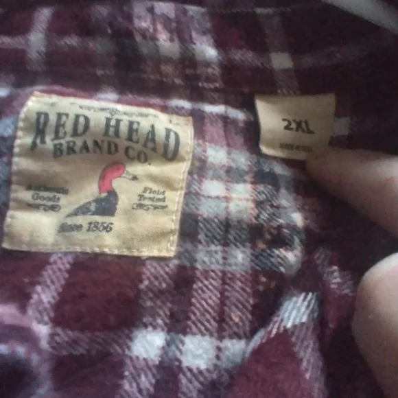 upcycled bleached flannel shirt w/ custom EXORCIST MOVIE back patch - Picture 4 of 4